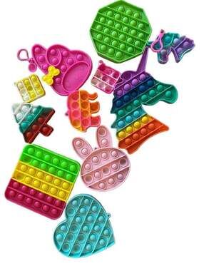 Lot of 11Assorted Silicone Pop It Fidget Sensory Toys